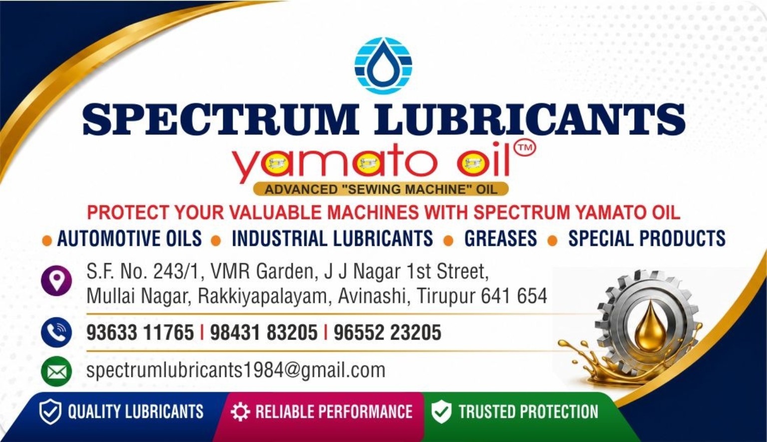 Spectrum Lubricants and Yamato Oil